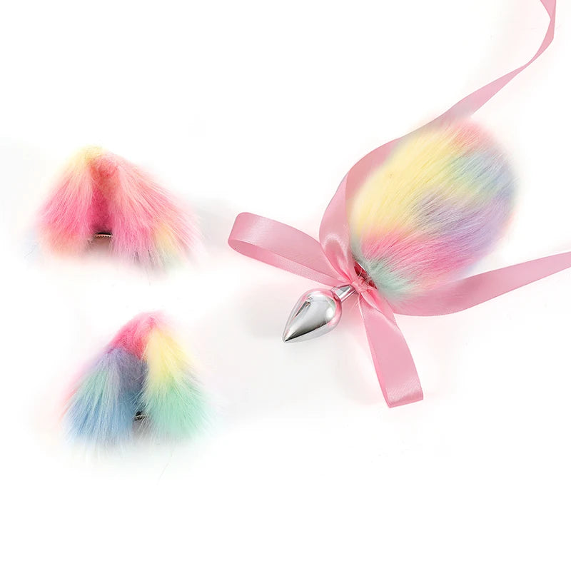 Metal Rainbow Tail Plug
