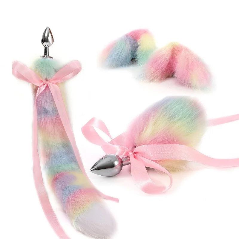 Metal Rainbow Tail Plug