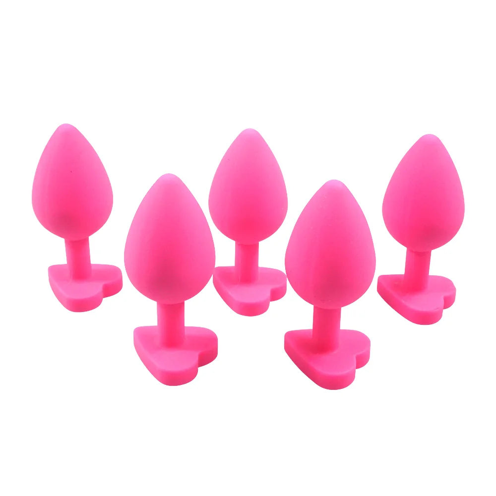 Pink Silicone Anal Plug