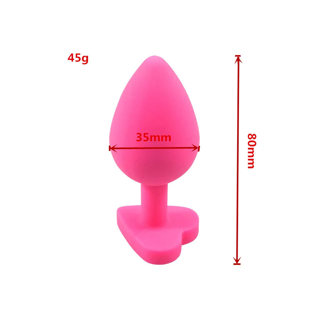 Pink Silicone Anal Plug