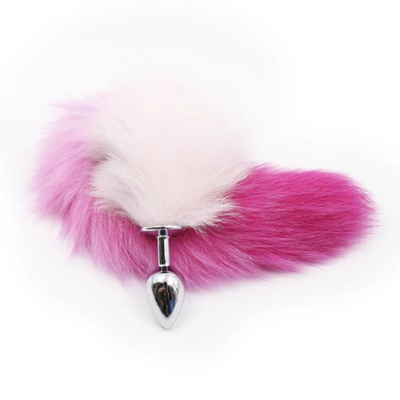 Pink & Purple Fox Tail Plug