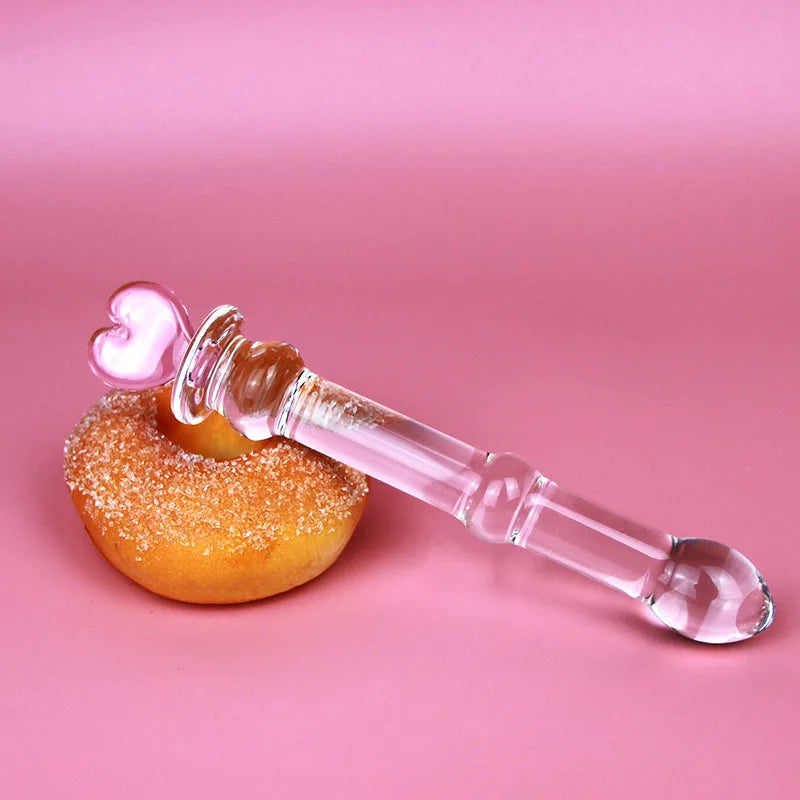 Pink Wand Glass Dildo