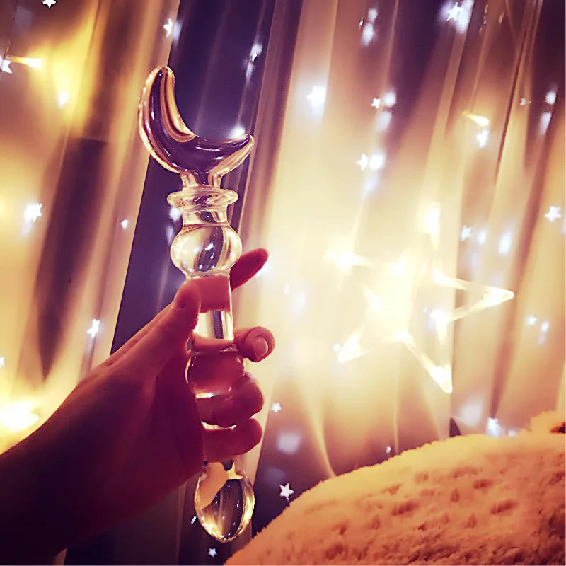 Pink Wand Glass Dildo