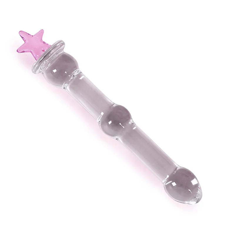 Pink Wand Glass Dildo
