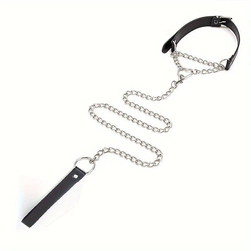 Heart Collar Choker W/ Leash